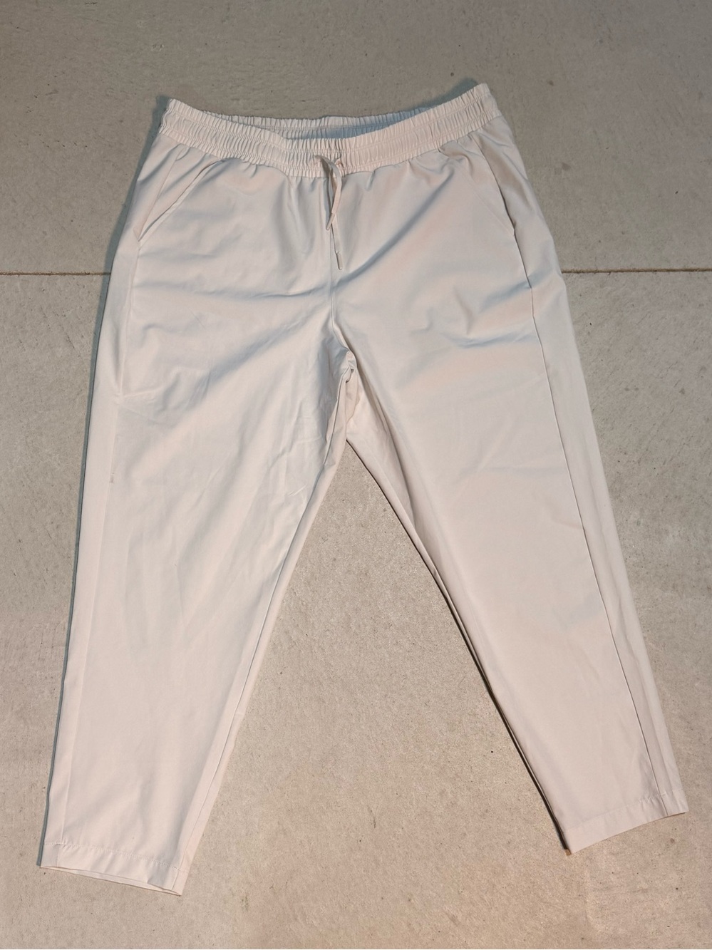 Allin Motion Women's Cream Ivory Athletic Golf Pants Joggers XL Extra Large
